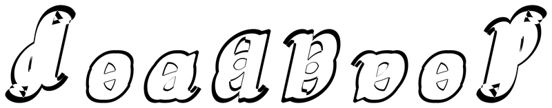 Ambigram for deadbeef in Sourceserifpro-blackit